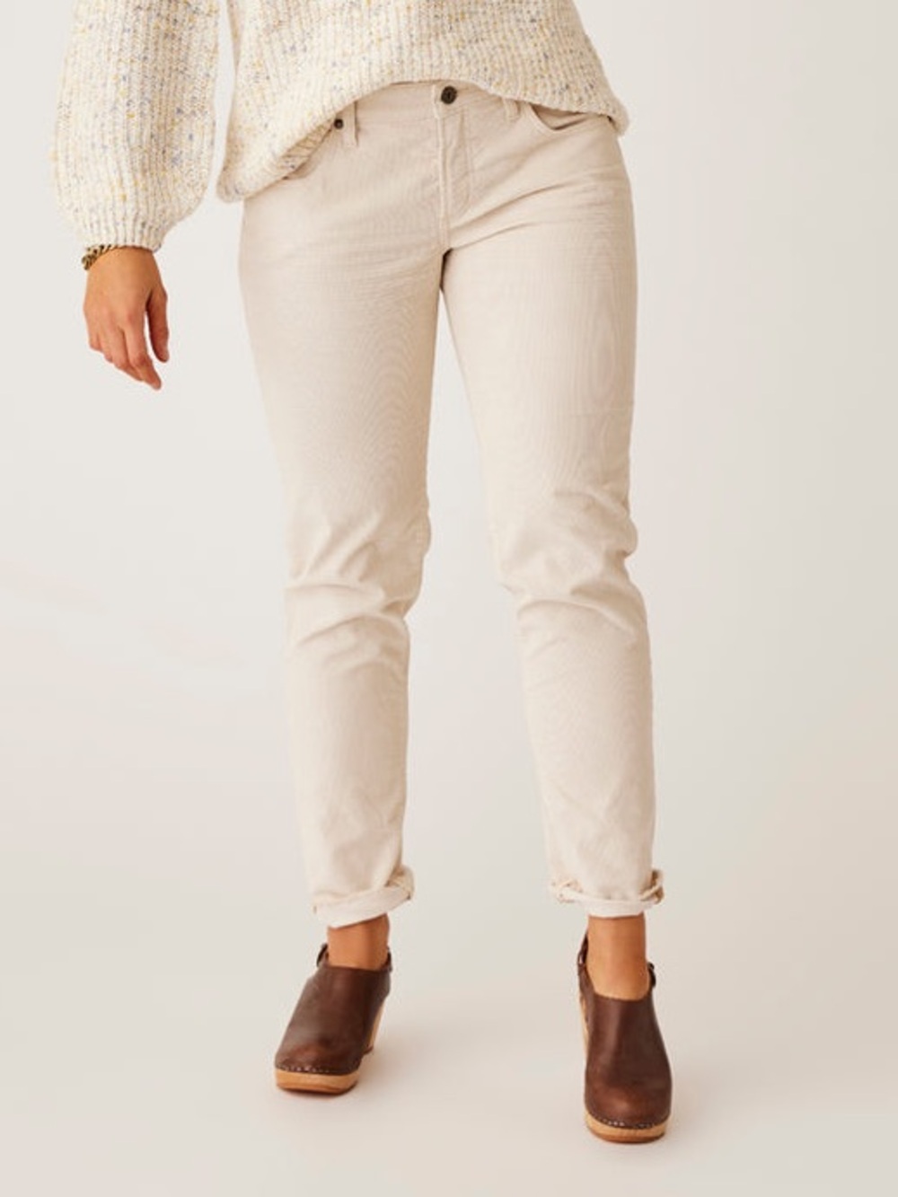 Carve Designs Carson Coduroy Pants Relaxed Size 10 White Nautical Coastal Preppy